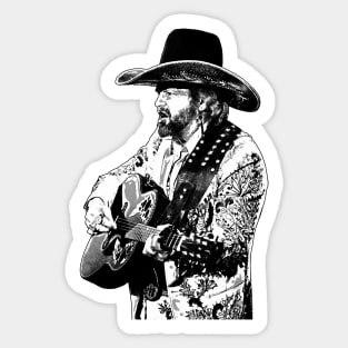 David Allan Coe Retro Sticker